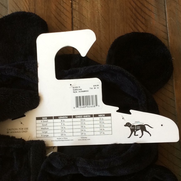 Disney Mickey Mouse Dog Pet Costume New Large NWT - Picture 3 of 5